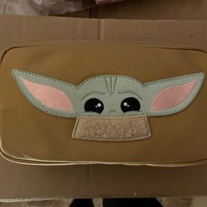 SC Small Brown Yoda Cosmetic Pouch !